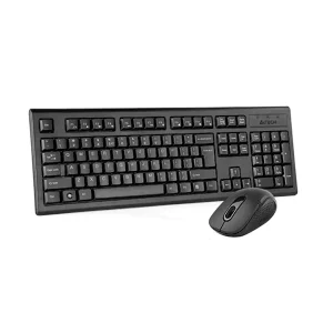 نمای جانبی موس و کیبورد بی سیم ای فورتک مدل a4tech 4200n