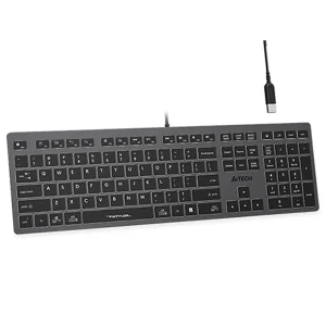 نمای جانبی کیبورد باسیم ای فورتک مدل a4tech fx-60h