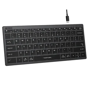 نمای جانبی کیبورد باسیم ای فورتک مدل a4tech fx-61