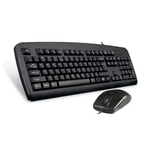 نمای جانبی موس و کیبورد باسیم ای فورتک مدل a4tech km-72620d