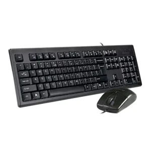 نمای جانبی کیبورد و موس باسیم ای فورتک مدل a4tech km-72620ds