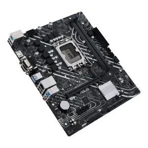 نمای جانبی مادربرد ایسوس مدل asus prime h610m-d d4