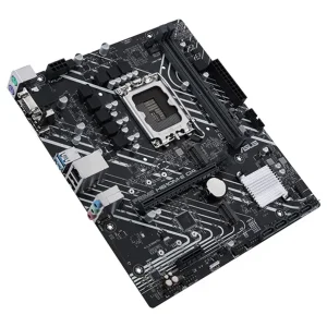 نمای جانبی مادربرد ایسوس مدل asus prime h610m-e d4 csm