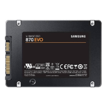 مشخصات فنی درج‌شده روی SSD سامسونگ EVO 870 ظرفیت 250 گیگابایت