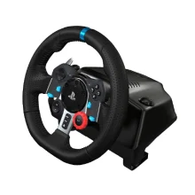 Logitech G29 Racing Wheel با پوشش چرم دوخت‌خورده و کنترل دقیق