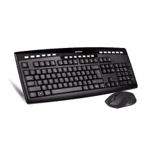 نمای جانبی موس و کیبورد بی سیم ای فورتک مدل a4tech 9200f