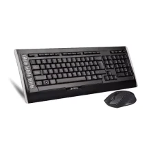 نمای جانبی موس و کیبورد بی سیم ای فورتک مدل a4tech 9300f