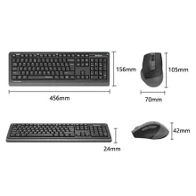 ابعاد موس و کیبورد بی سیم ای فورتک مدل a4tech fg1035q