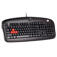 نمای جانبی کیبورد باسیم ای فورتک مدل a4tech kb-28g