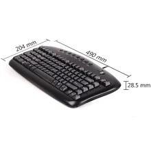 ابعاد کیبورد باسیم ای فورتک مدل a4tech kbs-29