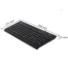 ابعاد کیبورد باسیم ای فورتک مدل a4tech kd-800