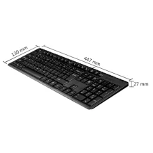 ابعاد کیبورد باسیم ای فورتک مدل a4tech kk-3