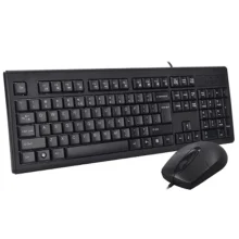 نمای جانبی موس و کیبورد بی سیم ای فورتک مدل a4tech kr-8372s