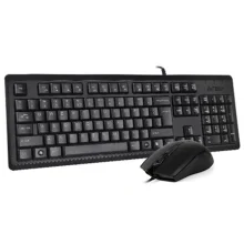 نمای جانبی کیبورد و موس باسیم ای فورتک مدل a4tech kr-9276