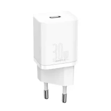 شارژر دیواری بیسوس Super Si IC مدل CCSUP-J01 با توان 30 وات و دو پورت خروجی قدرتمند