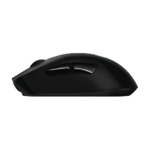کلوزآپ از طراحی بدنه ماوس Logitech G703 با دکمه‌های قابل شخصی‌سازی