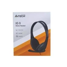 A4Tech HS-9 Headset با کیفیت صدای استریو و گوشی‌های نرم و راحت