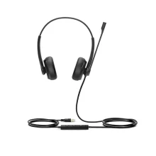 هدست یالینک UH34 Dual با طراحی ارگونومیک، میکروفون با قابلیت کاهش صداهای پس‌زمینه و اتصال پلاگ اند پلی (Plug and Play)