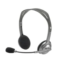 هدست سیمی لاجیتک مدل H110 با طراحی سبک و میکروفون دوطرفه