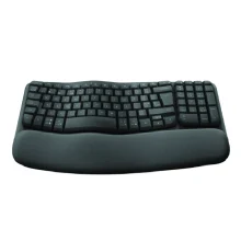 تصویر Logitech Wave Keys کیبورد بی سیم ارگونومیک با کلیدهای موج‌دار برای کاهش خستگی