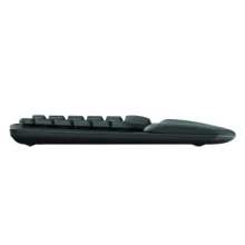 Logitech Wave Keys ergonomic wireless keyboard طراحی منحنی و کلیدهای راحت