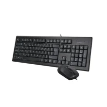 نمای بالا از ست کیبورد و ماوس A4TECH مدل KR-8572 با طراحی مقاوم